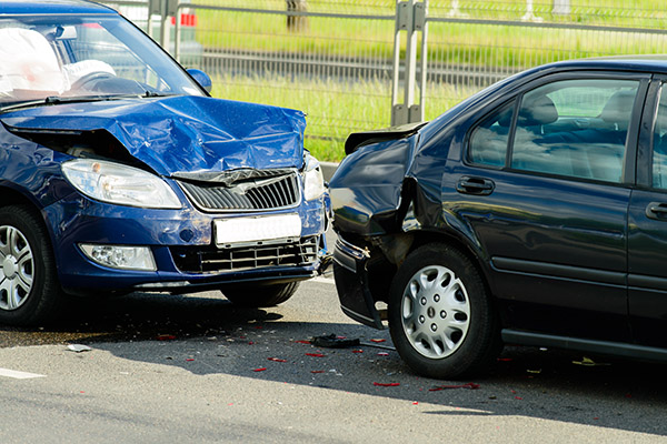  Long Island Personal Injury Attorney-two-cars-after-accident-with-damaged-front-and-rear